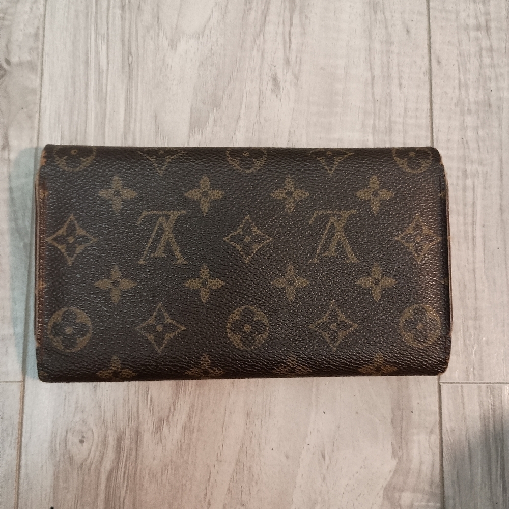 Authentic Louis-Vuitton Portefeuille International Wallet Purse Monogram Brown - Picture 2 of 13